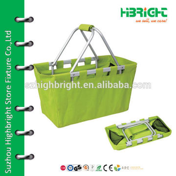 waterproof foldable fabric basket for shopping